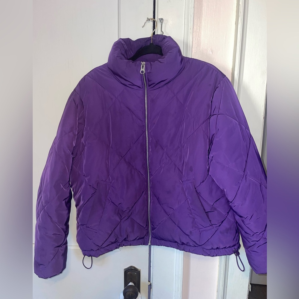 Purple Quilted Puffer by H&M
